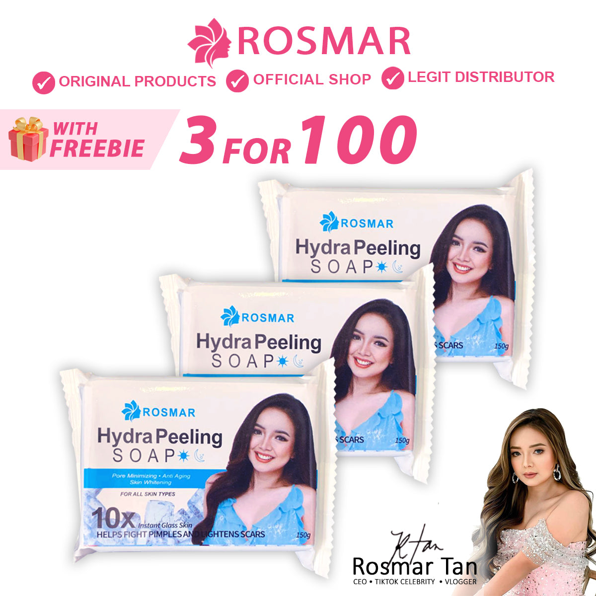 Rosmar Hydra Peeling Soap Bar 150grams