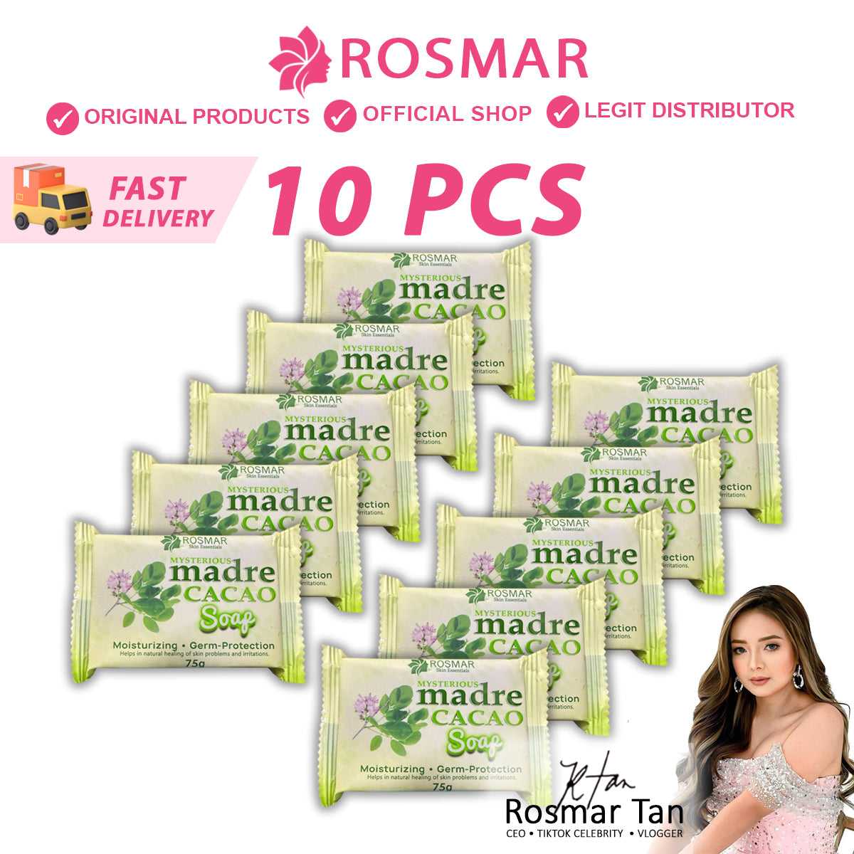 Rosmar Madre Cacao Soap Bar 75grams